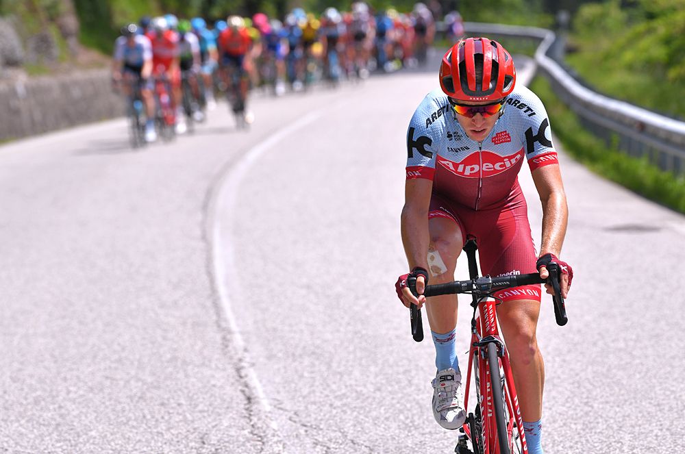 Maurits Lammertink in Stage 15 at the Giro d'Italia