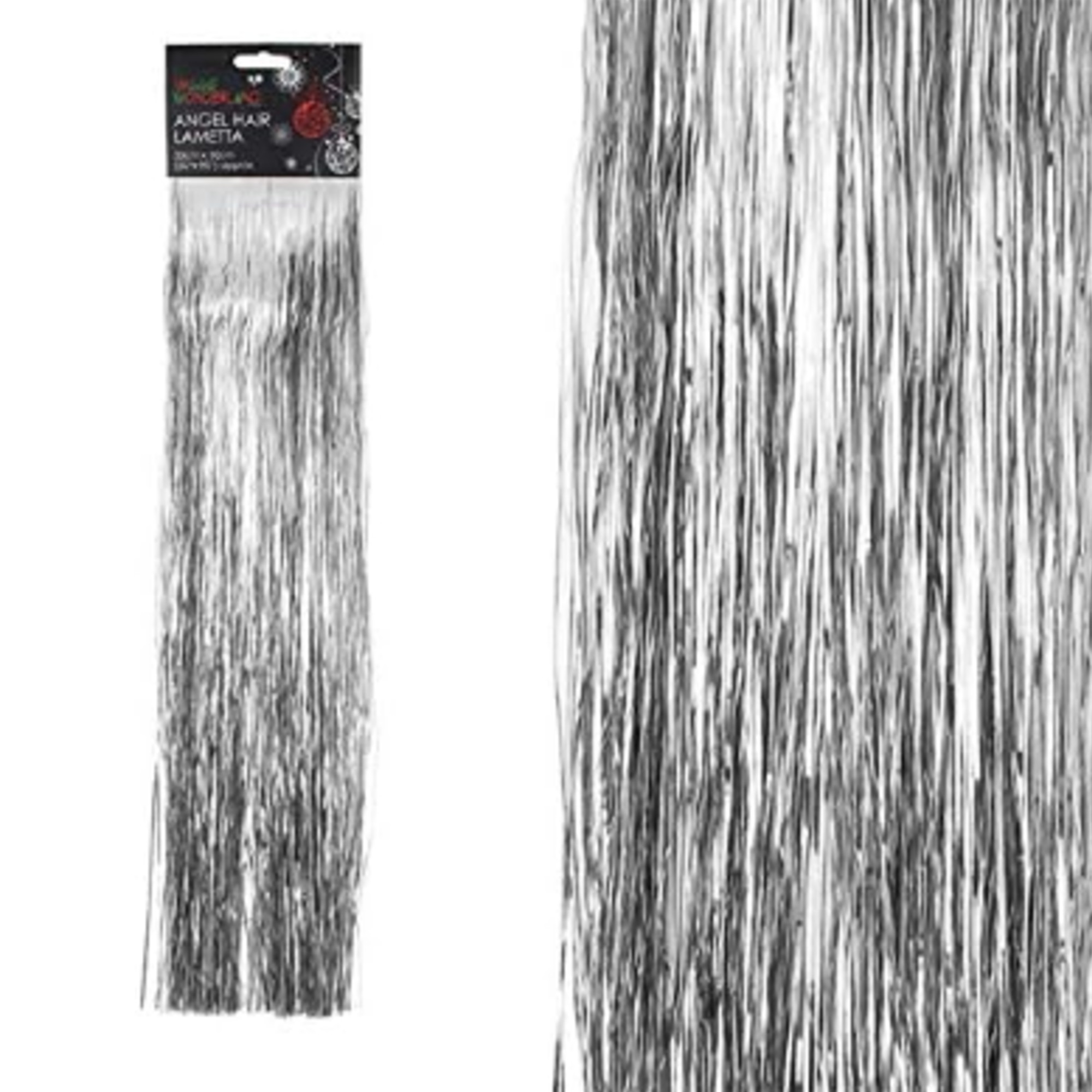 Widdle Wonderland Christmas Lametta Decorative Tinsel Strands Silver
