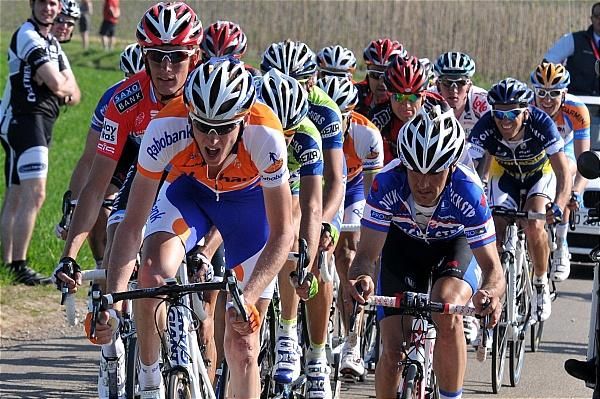 Rabobank's Paul Martens and Carlos Barredo (Quick Step) in the final selection