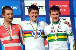 Luke Durbridge wins, under-23 men time trial, Road World Championships 2011
