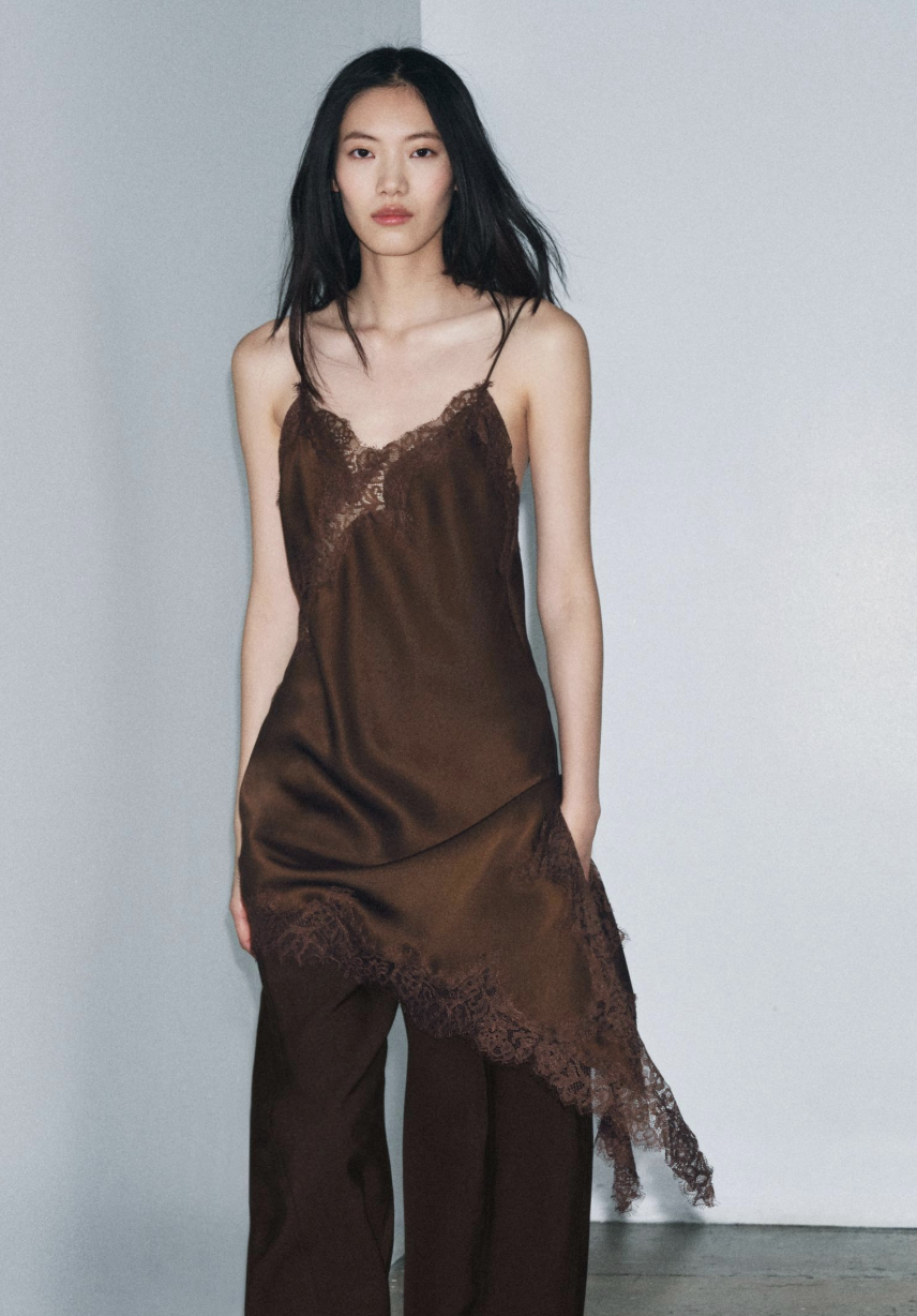 Asymmetric Lace Dress Zw Collection