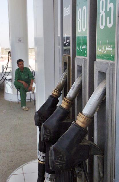 A gas station in Afghanistan