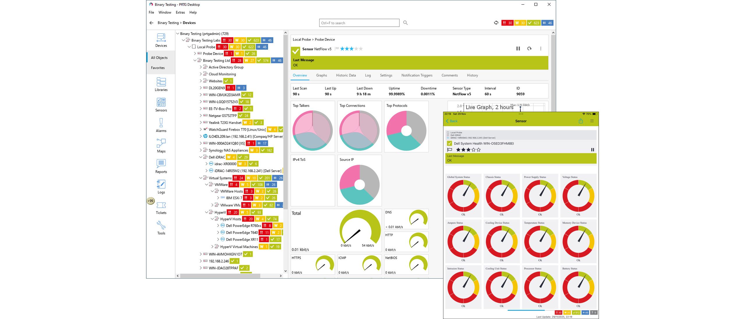 Paessler PRTG Network Monitor 25.4 review: The network monitoring host with the most