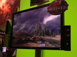 The clouds, as is all of the weather in World in Conflict, are rendered with live 3D, and with changing weather patterns throughout the game.