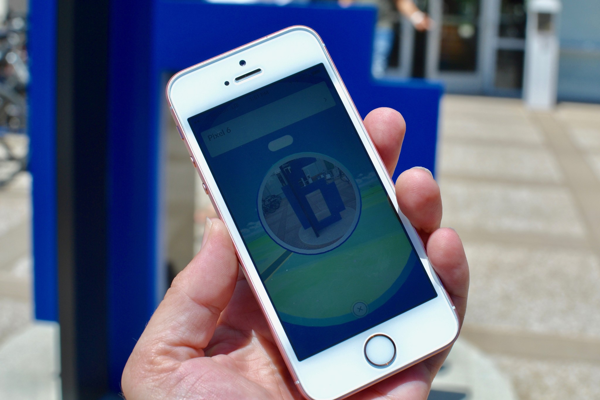 Playing Pokemon Go at Apple headquarters