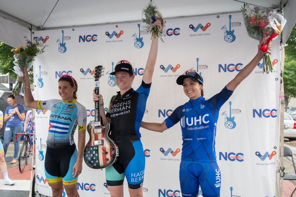 Todays top 3 in the road race at the Winston-Salem Cycling Classic