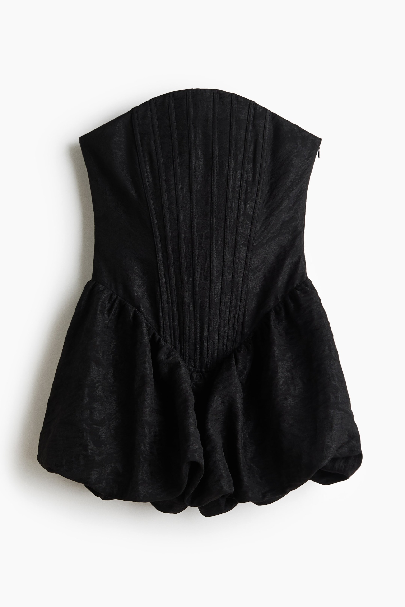 Balloon-Skirt Corset Dress