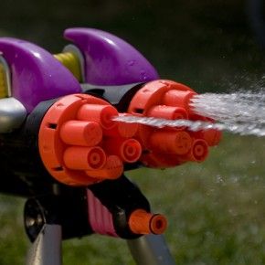 Water guns vs. firearms