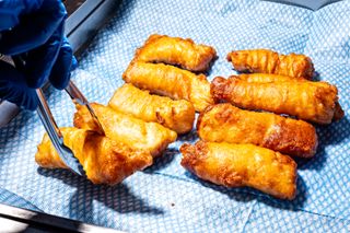 Freshly-fried fish