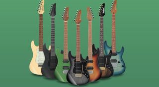 Seven Ibanez AZ series guitars