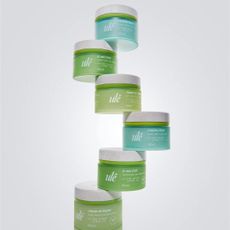 ule skincare products in a tower