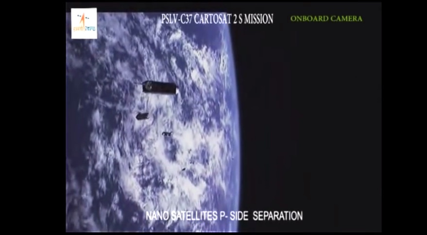 Indian PSLV rocket deploys cubesats