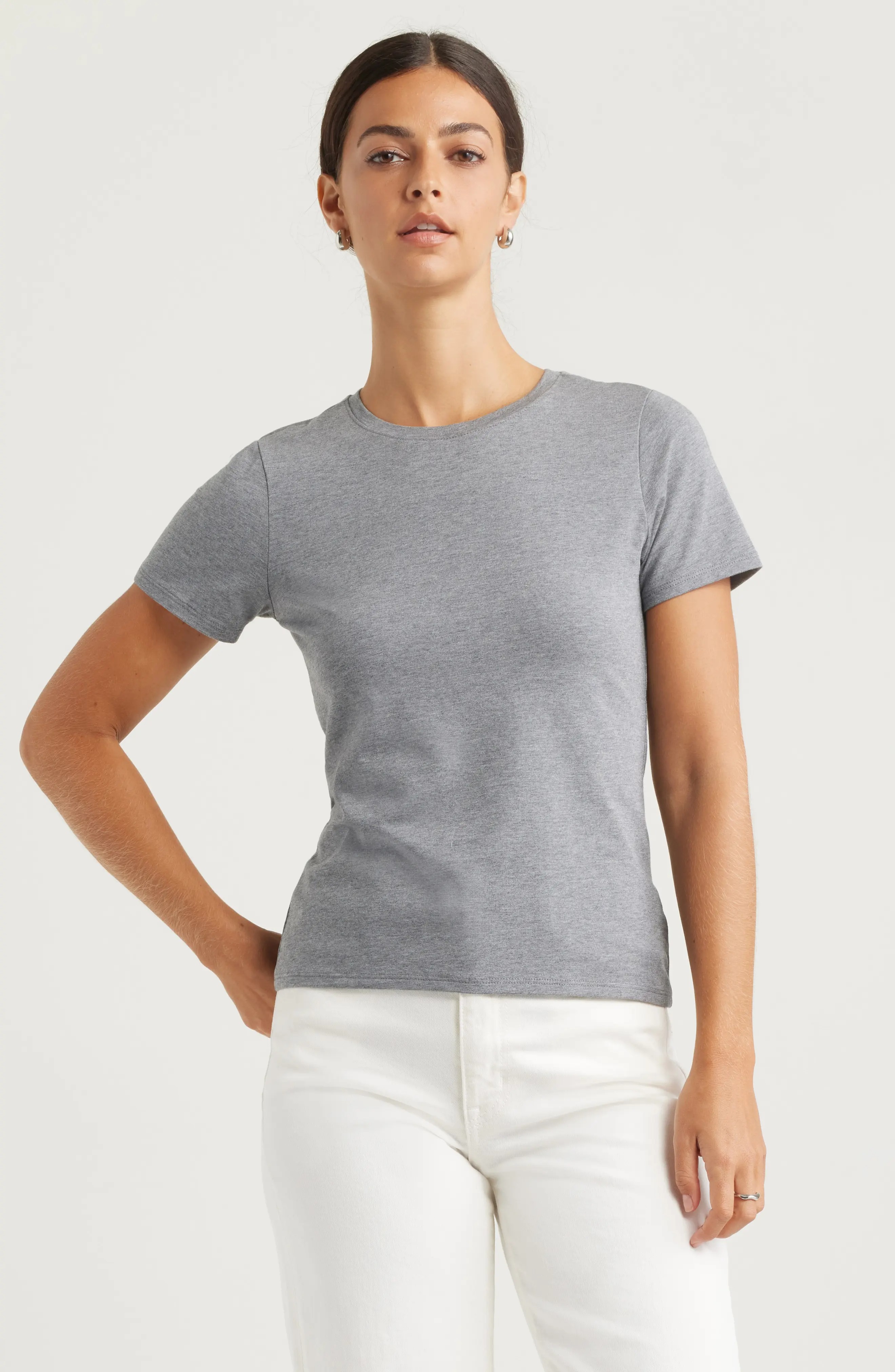 Nordstrom, Pima Cotton Blend Crewneck T-Shirt