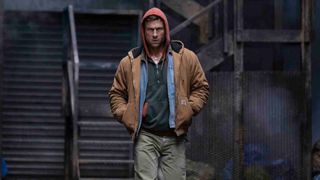 Glen Powell as Ben Richards in The Running Man