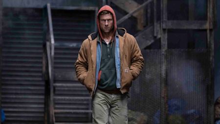 Glen Powell as Ben Richards in The Running Man