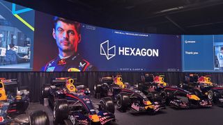 Hexagon sign at Red Bull HQ