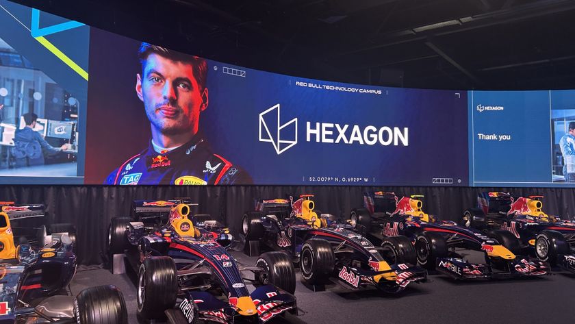 Hexagon sign at Red Bull HQ