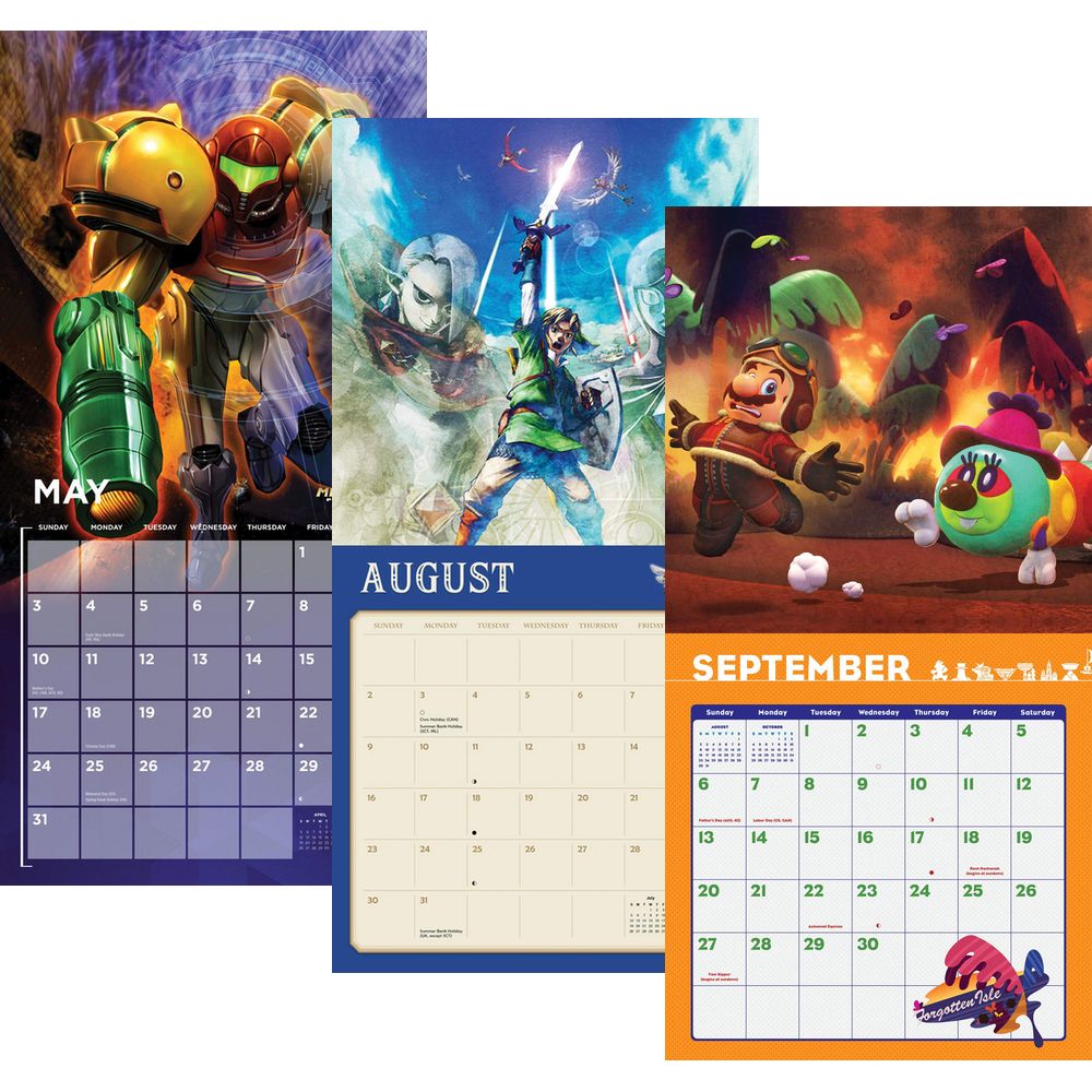 Nintendo's discounted 2020 wall calendars are perfect for Mario, Zelda