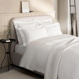 Pembridge Supima Cotton Bed Linen Collection on a bed.