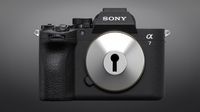 Sony A7 V with a lock on the lens mount