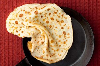 This basic pancake recipe can be used for sweet or savoury fillings. It is very easy to make and can be frozen.