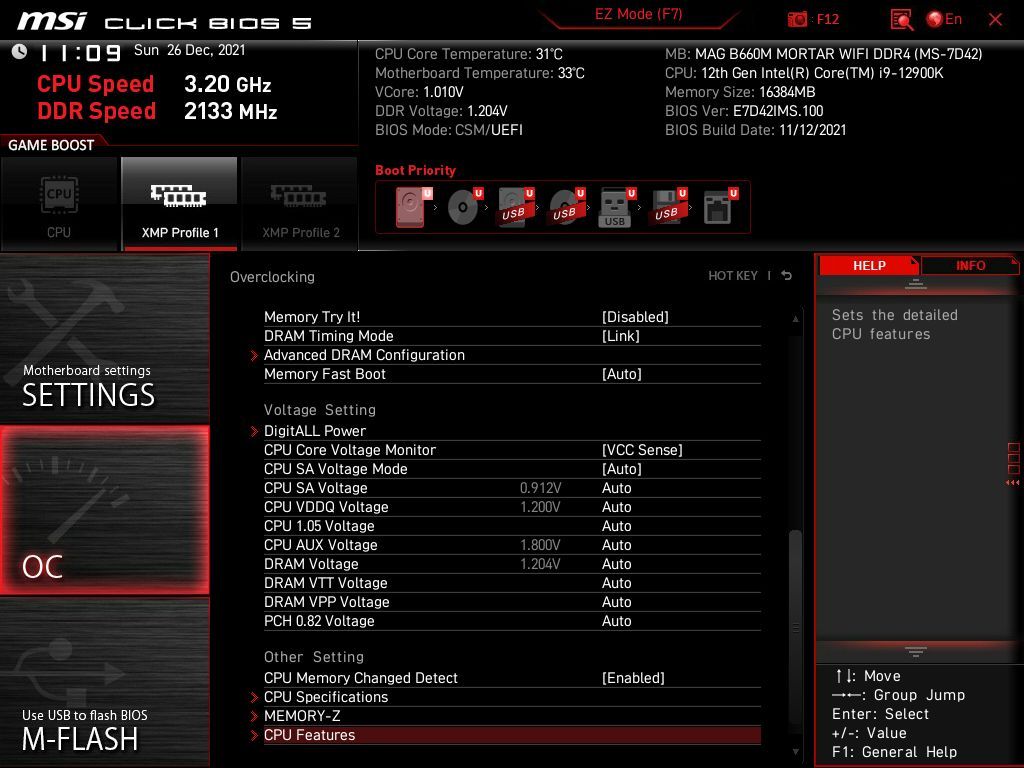 MSI MAG B660M Mortar WIFI DDR4