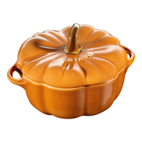 STAUB CERAMIQUE15 CM PUMPKIN CERAMIC COCOTTE CINNAMON |