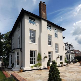 Georgian house with new windows