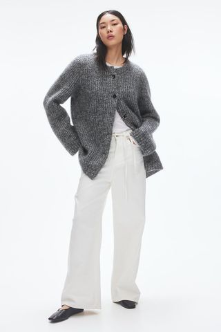 Mohair-Blend Cardigan