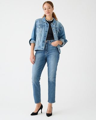 Curvy Vintage Slim-Straight Jean in Warm Surf Wash