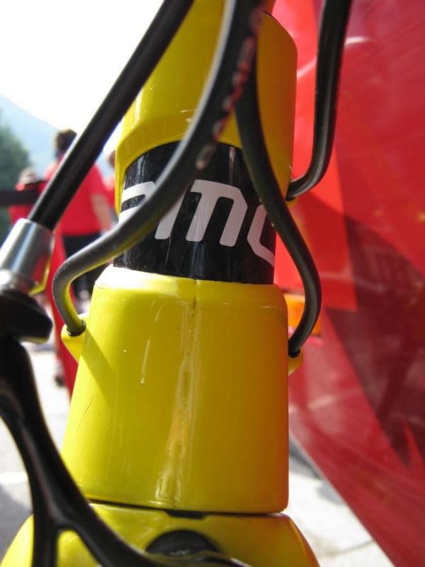 It says it on the head tube: BMC