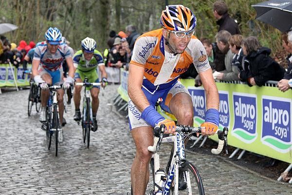 Rabobank's Tom Leezer had a great ride in the break.