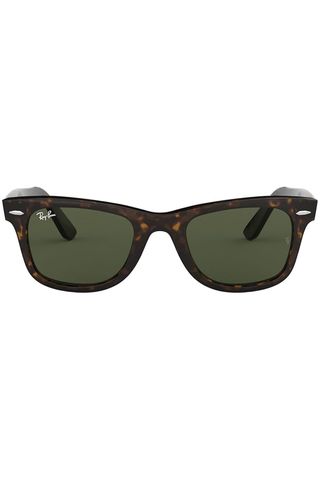 Ray-Ban Rb2140 Original Wayfarer Square Sonnenbrille, polarisiertes Schildpatt/Braun, 50 mm