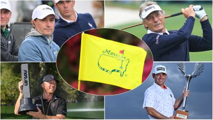 A Masters flag and four golfers missing this year's field - Kisner, Langer, Gooch and Oosthuizen