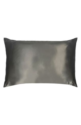 slip silk pillowcase in grey