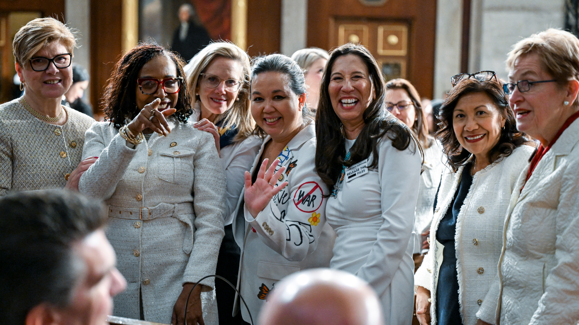 representatives wearing white to the 2026 state of the union