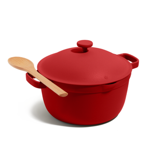 The Our Place Perfect Pot in Firecracker red