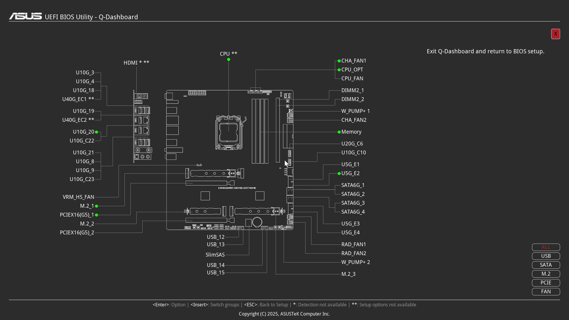 Asus ROG Crosshair X870E Extreme - BIOS Images