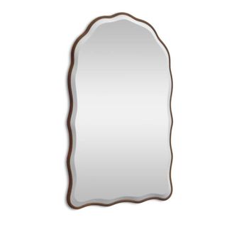 A scallop edged mirror