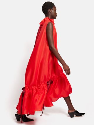 Roksanda Silk Gazar Maxi Dress | Red