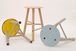 Seongyong Lee: 'Plytube' stools, 2010