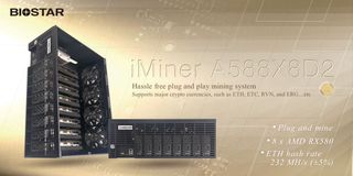 Biostar Radeon RX 580 mining system