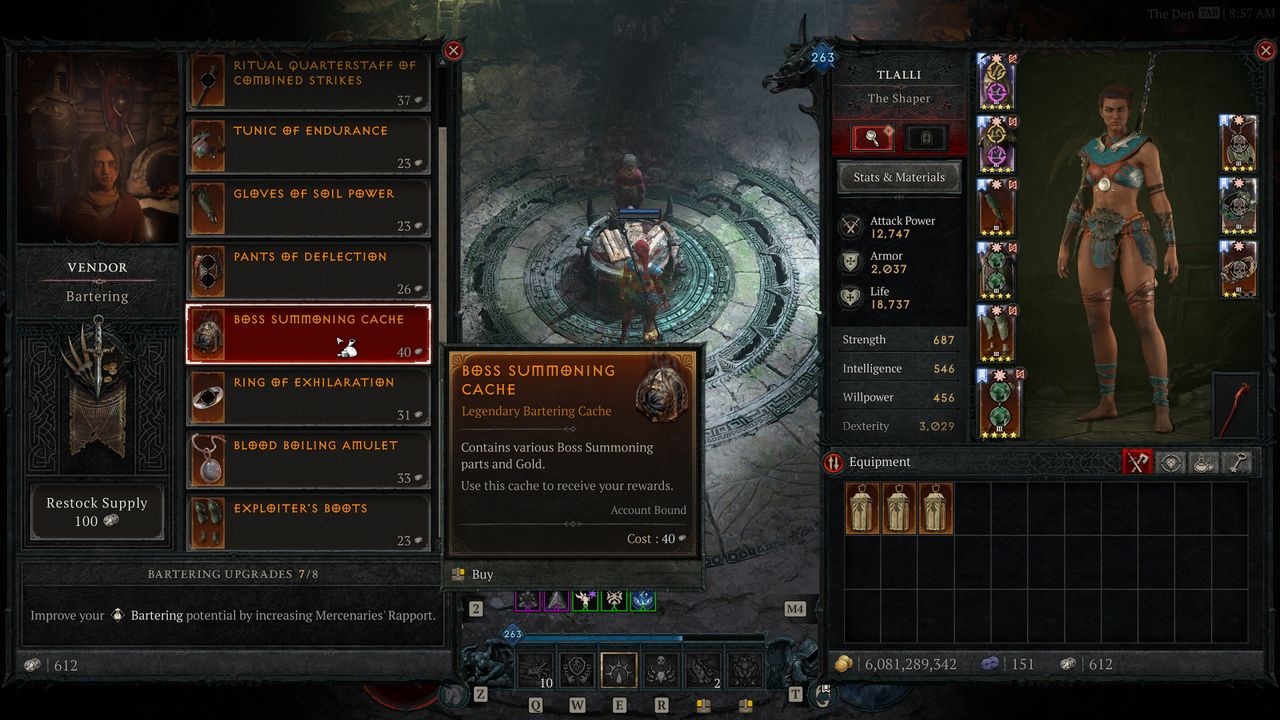Diablo 4 Distilled Fear - Merc cache
