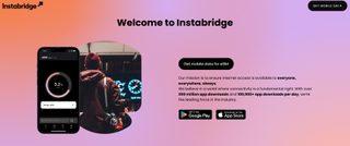 Website screenshot for Instabridge