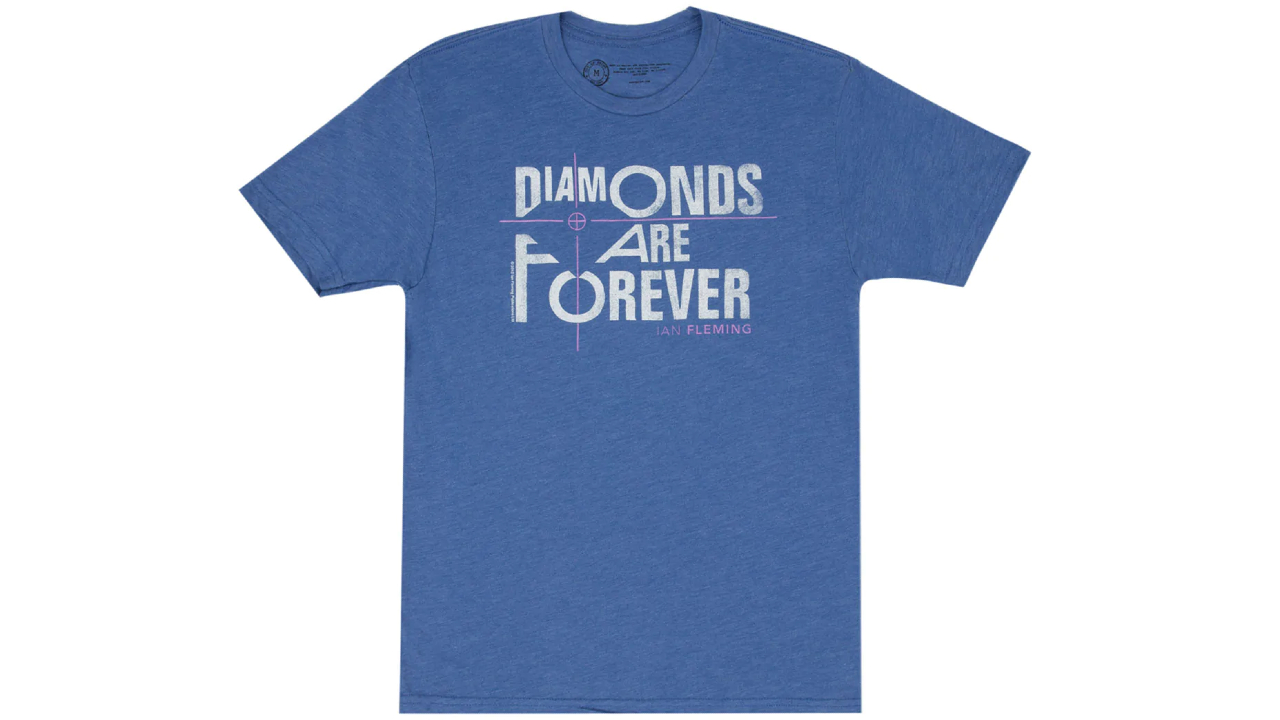 Diamonds are Forever book cover t-shirt.