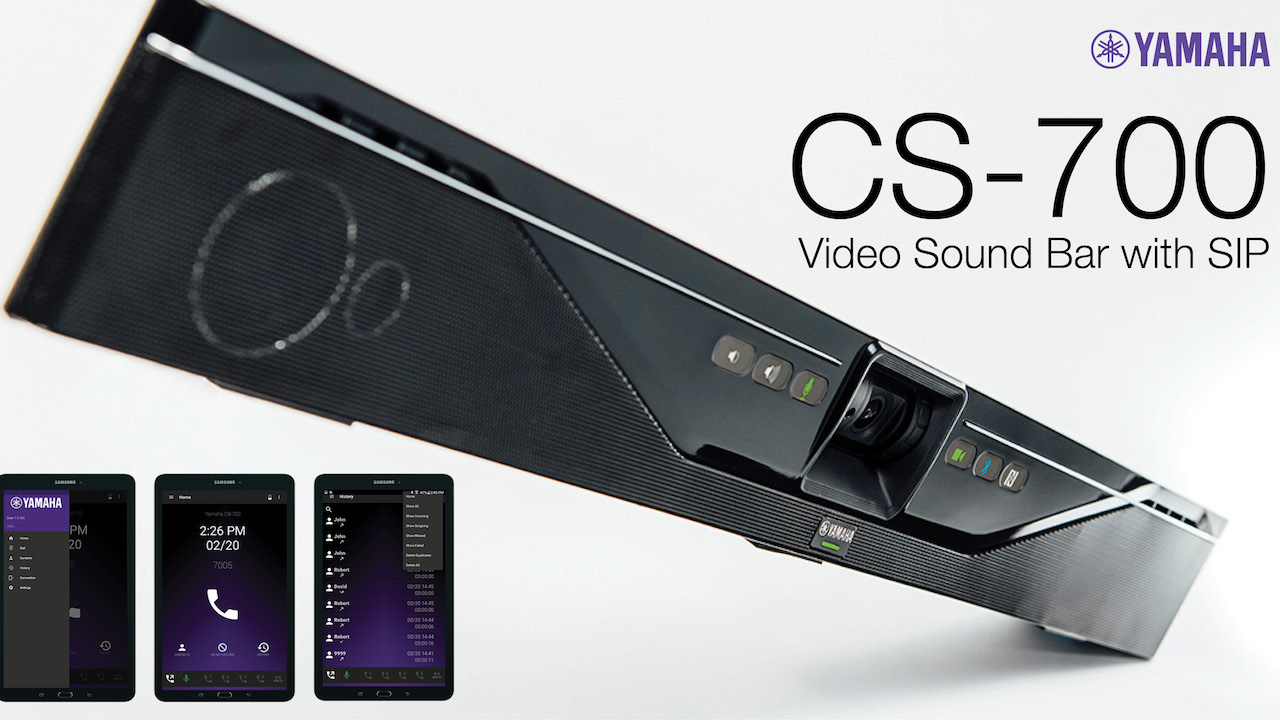 Yamaha Now Shipping CS-700 SIP Video Soundbar