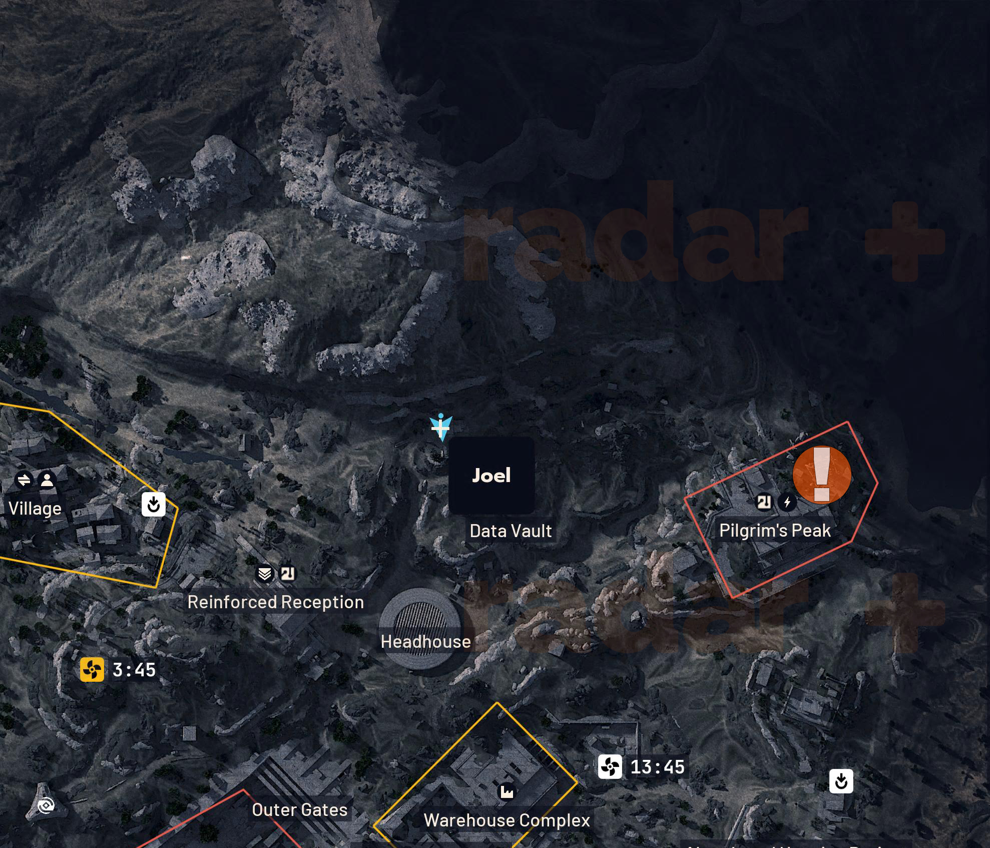 Map to Pilgrim's Peak for Wires Crossed in Arc Raiders