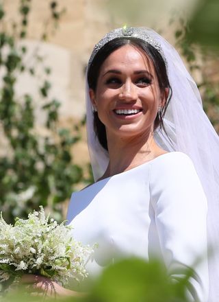 Meghan Markle on her 2018 wedding day