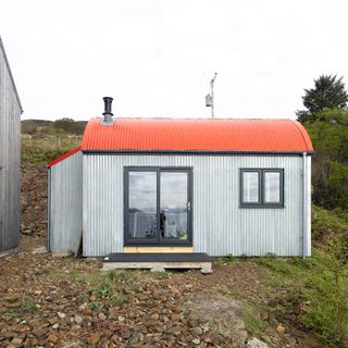rental cabin in garden of Scottish house