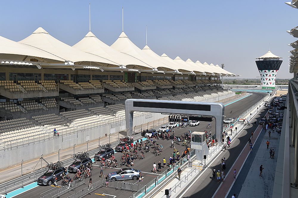 The peloton Abu Dhabi Tour